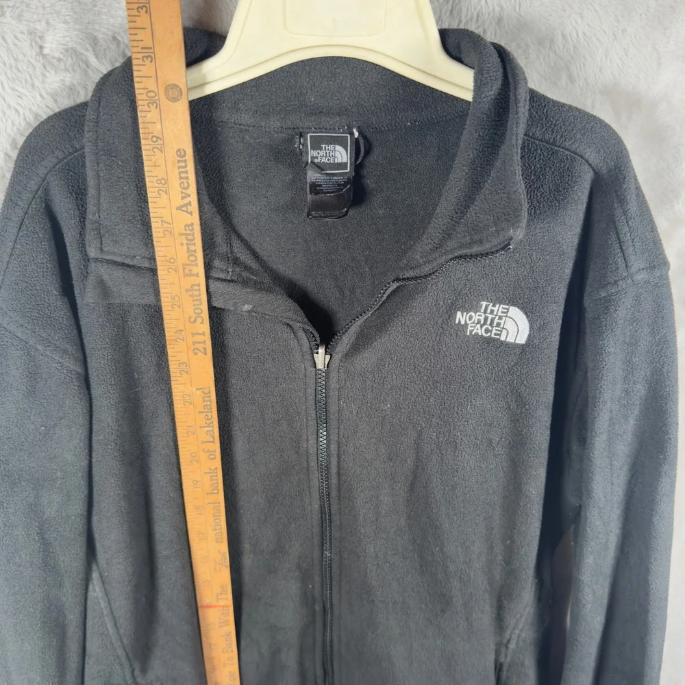 The North Face Mens XL TKA 100 Glacier Full Zip Fleece Jacket Black‎ NF0A3Y2L